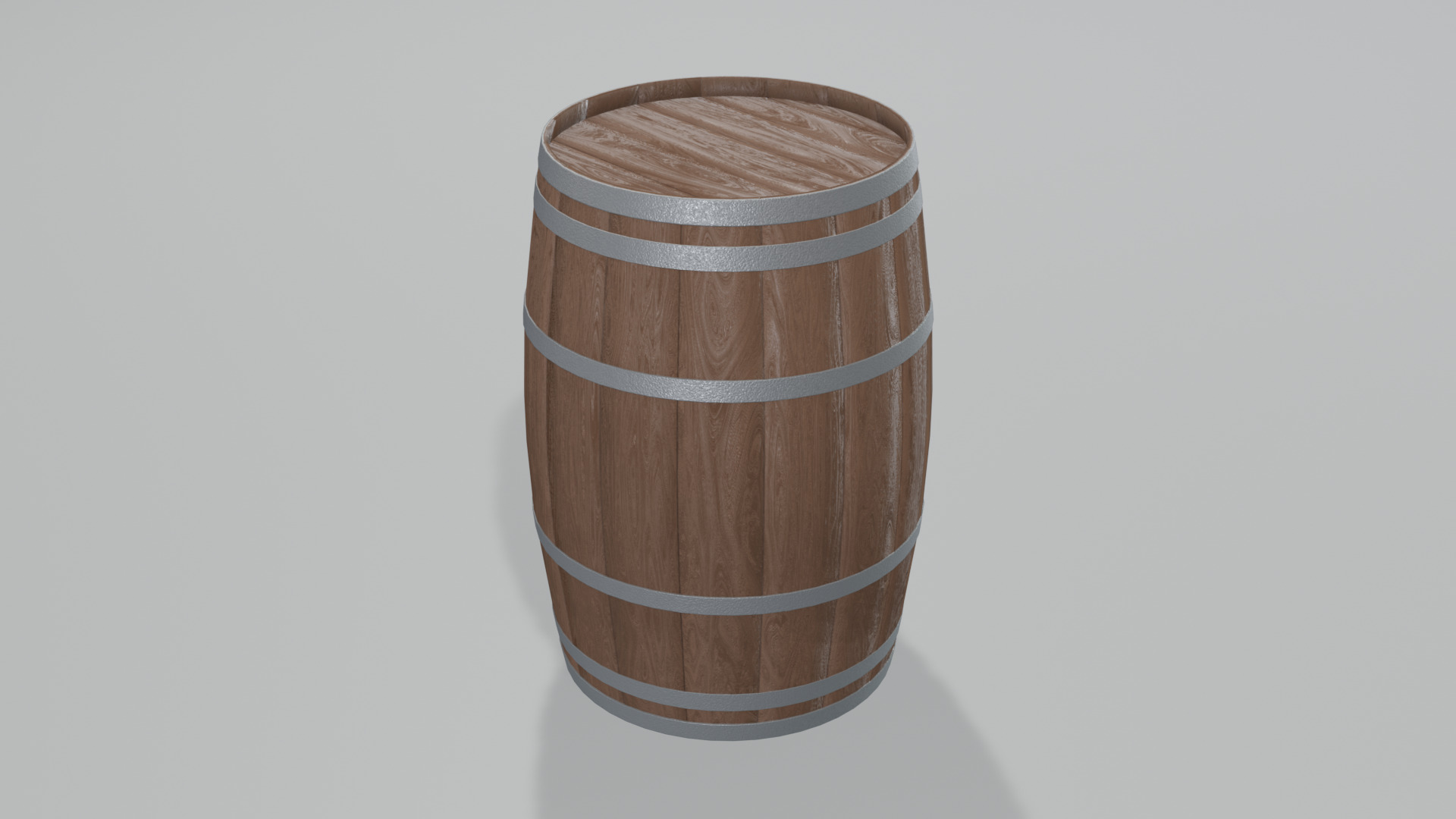 Heavy Toasted Bourbon Barrel 3D model_1