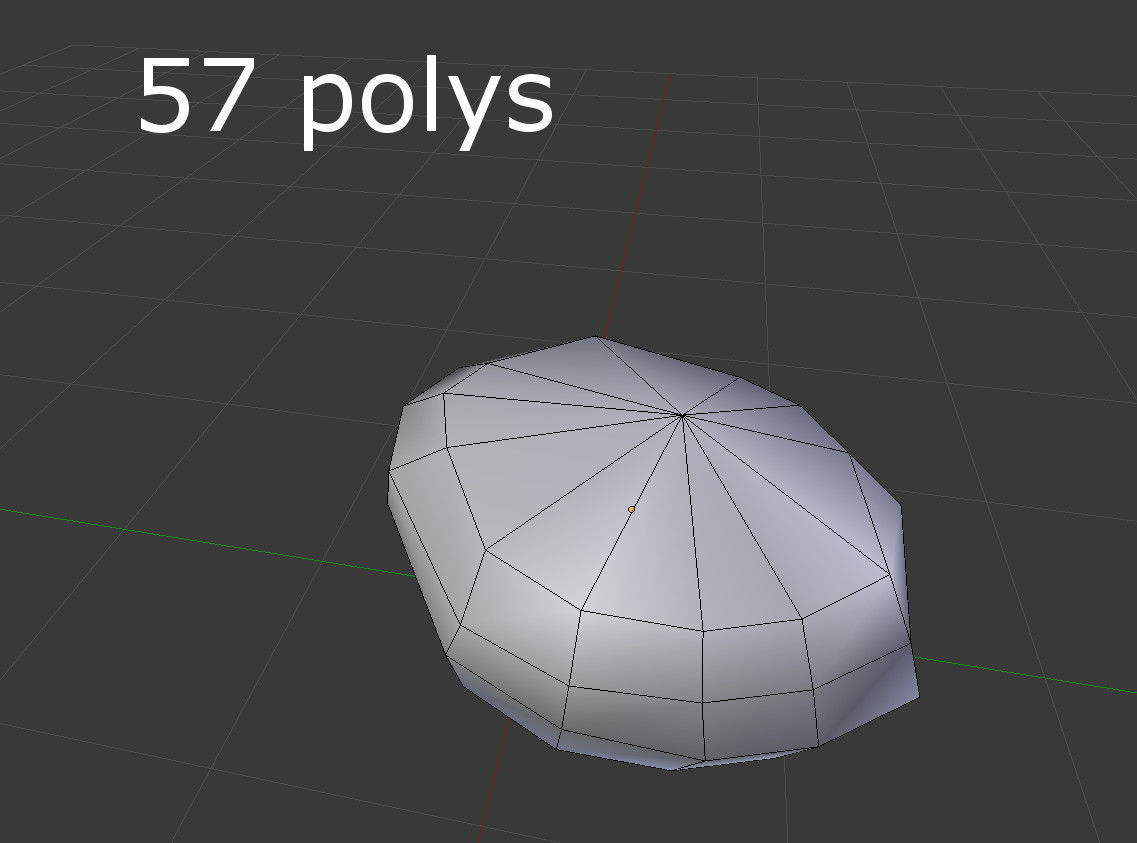 low poly little bread Low-poly 3D model_3