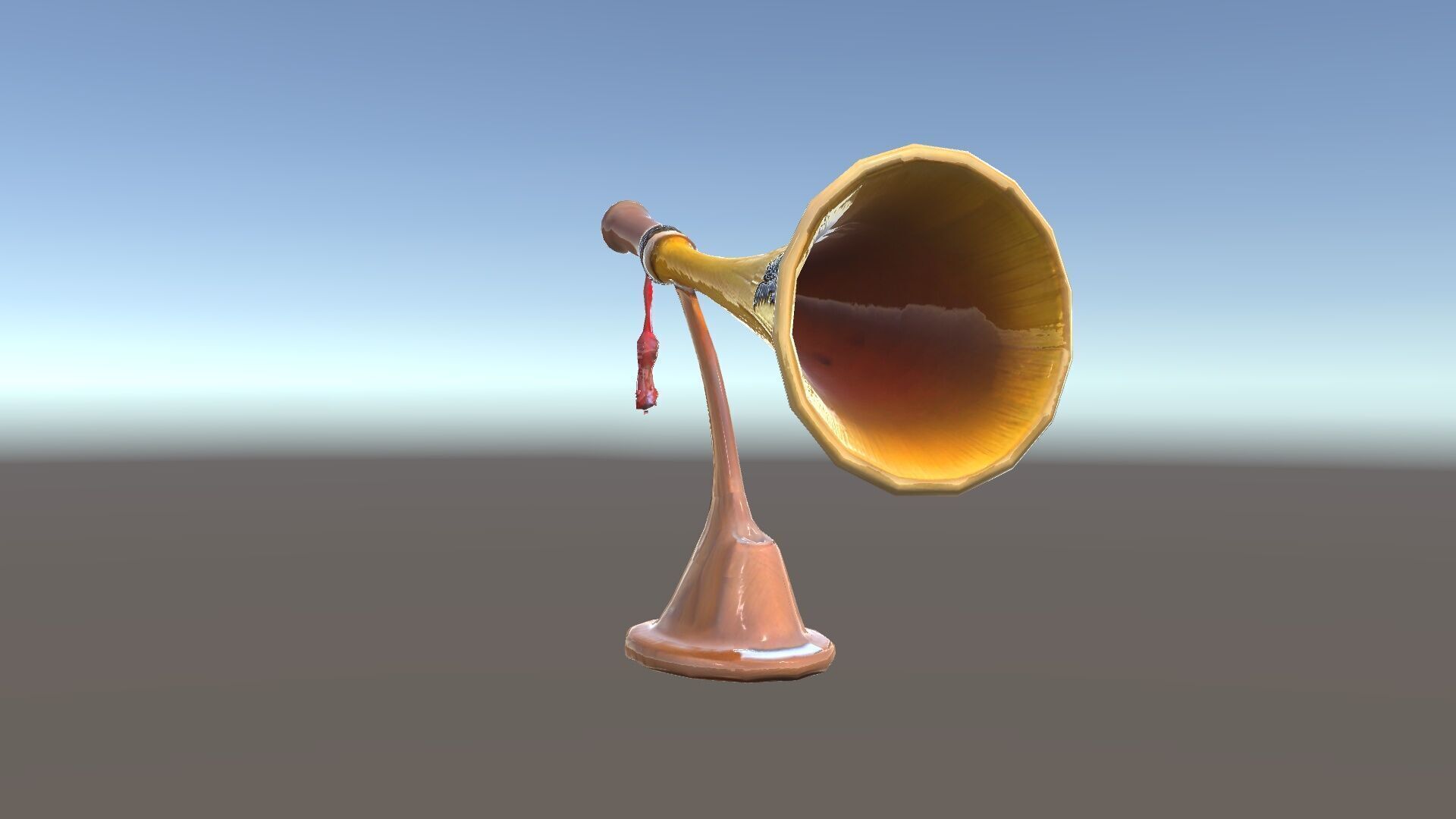 Antique Phonograph Horn Model Pack Low-poly 3D model_10