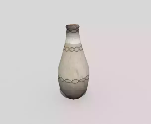 low poly milk bottle