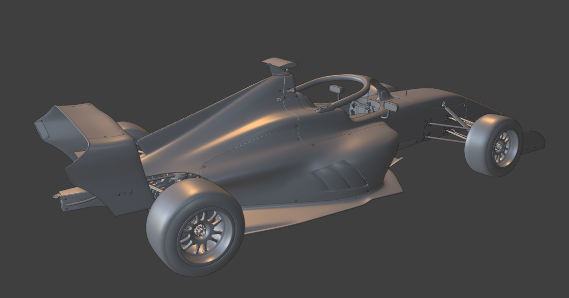 F1 Academy car by Tatuus 3D model_7