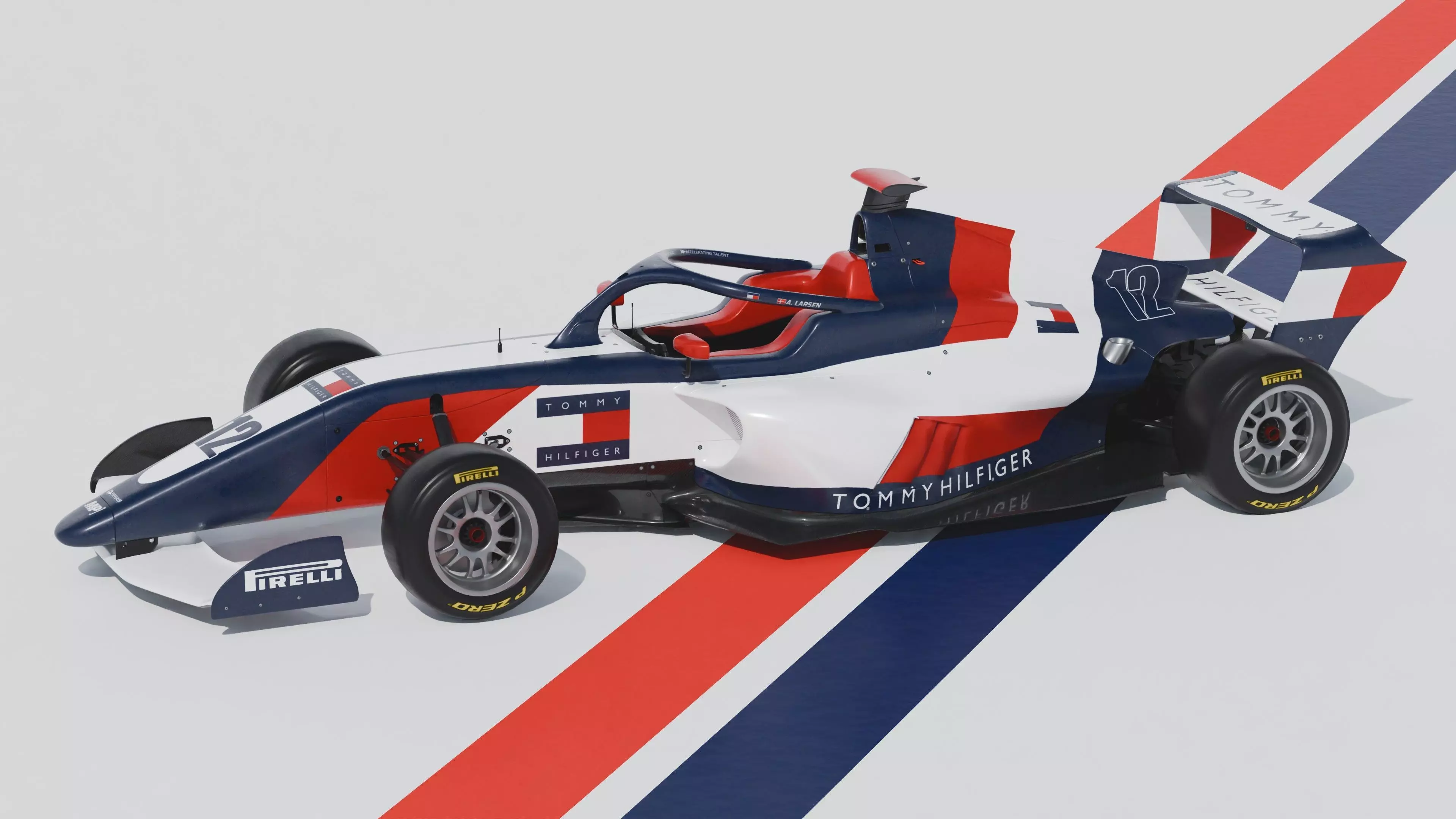 F1 Academy car by Tatuus 3D model_0