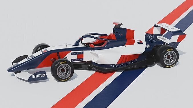 F1 Academy car by Tatuus 3D model