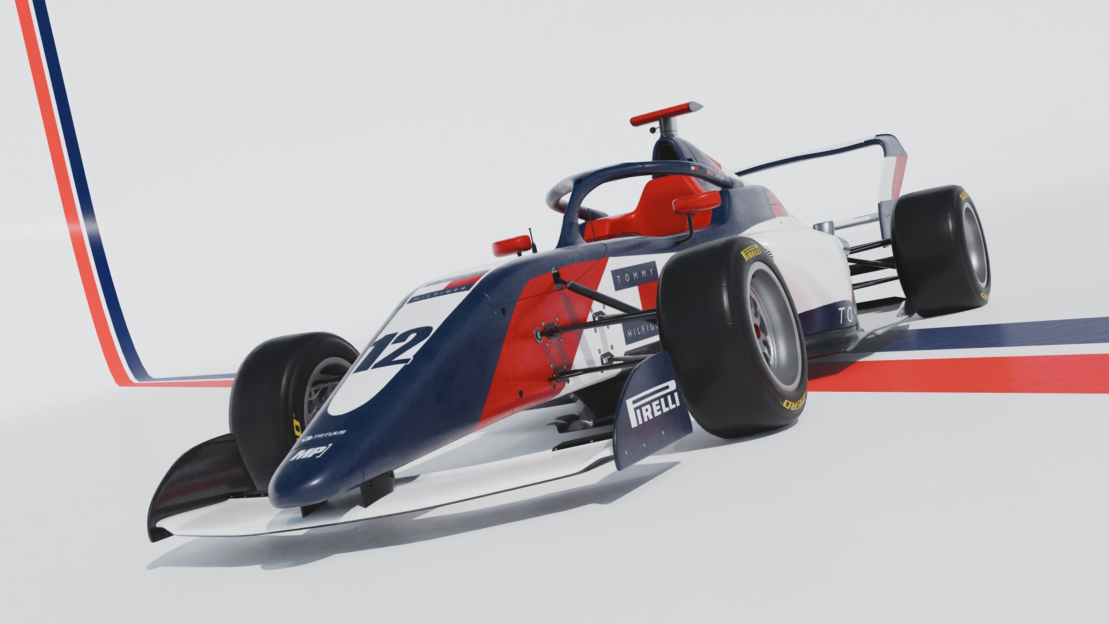 F1 Academy car by Tatuus 3D model_3