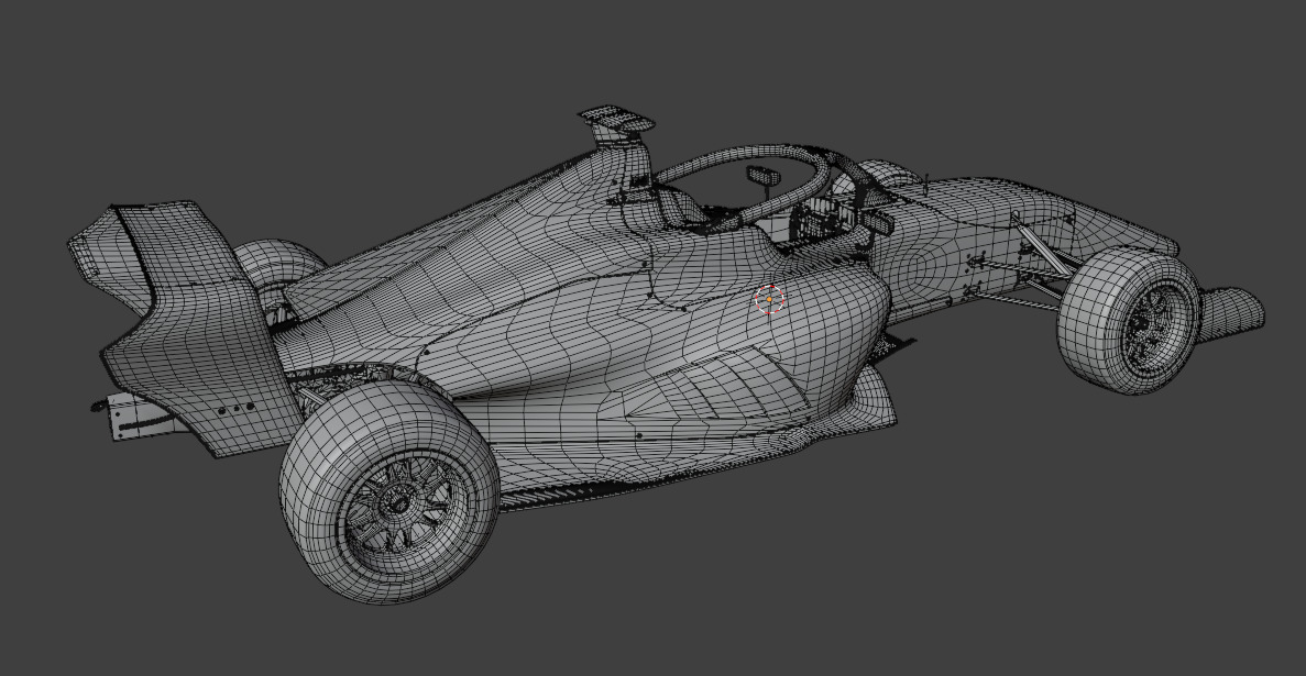 F1 Academy car by Tatuus 3D model_9