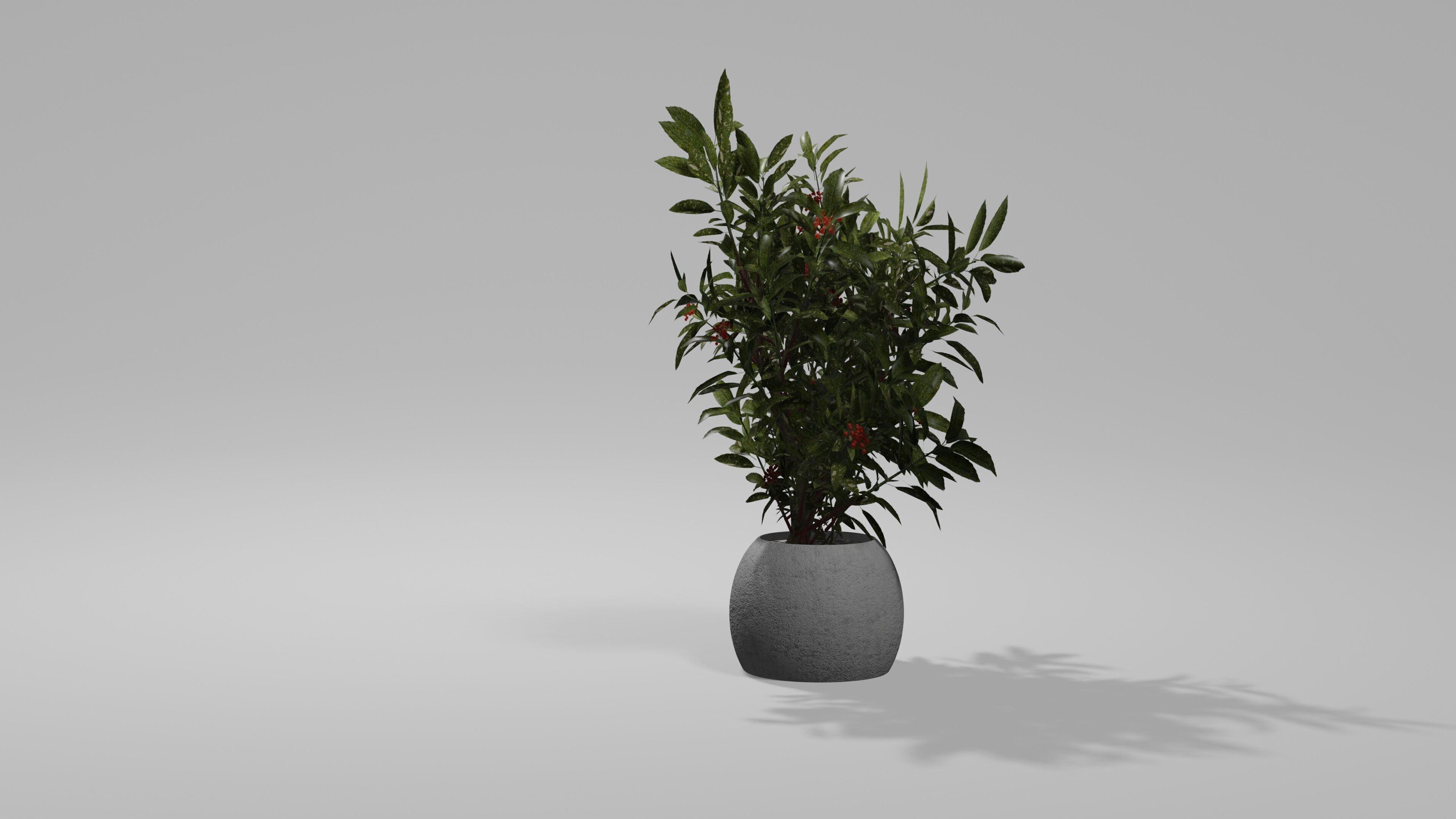 Bushes Pack Blender 3D model_2
