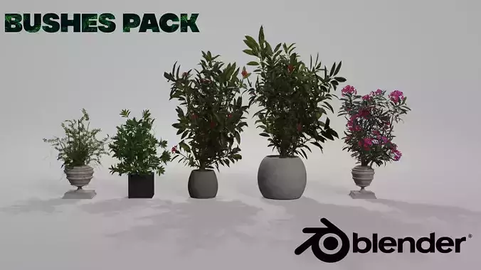 Bushes Pack Blender