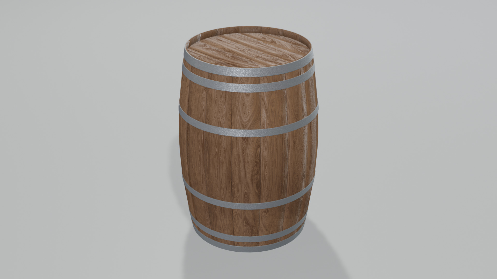 Medium Toasted Bourbon Barrel 3D model_1