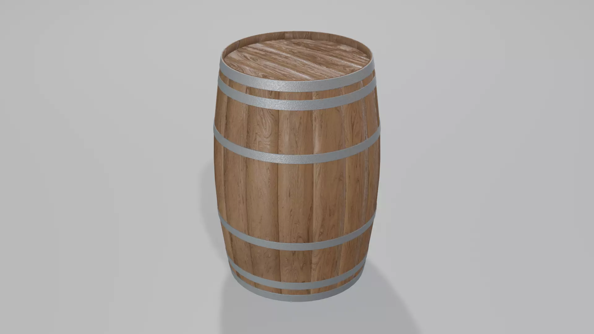 Medium Toasted Bourbon Barrel 3D model_0