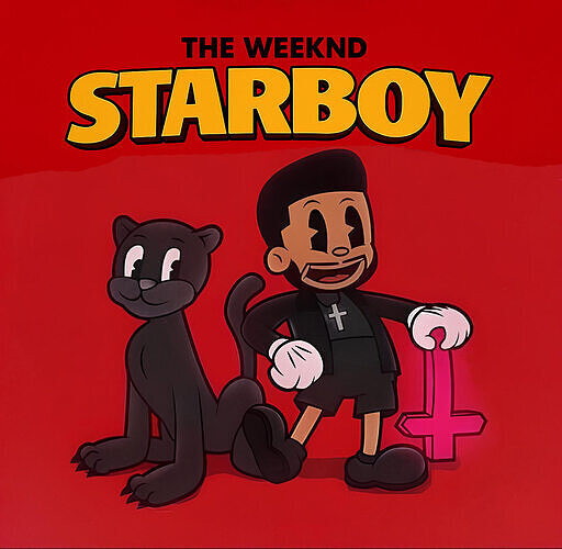 The Weeknd estilo rubber hose toy 3D print model