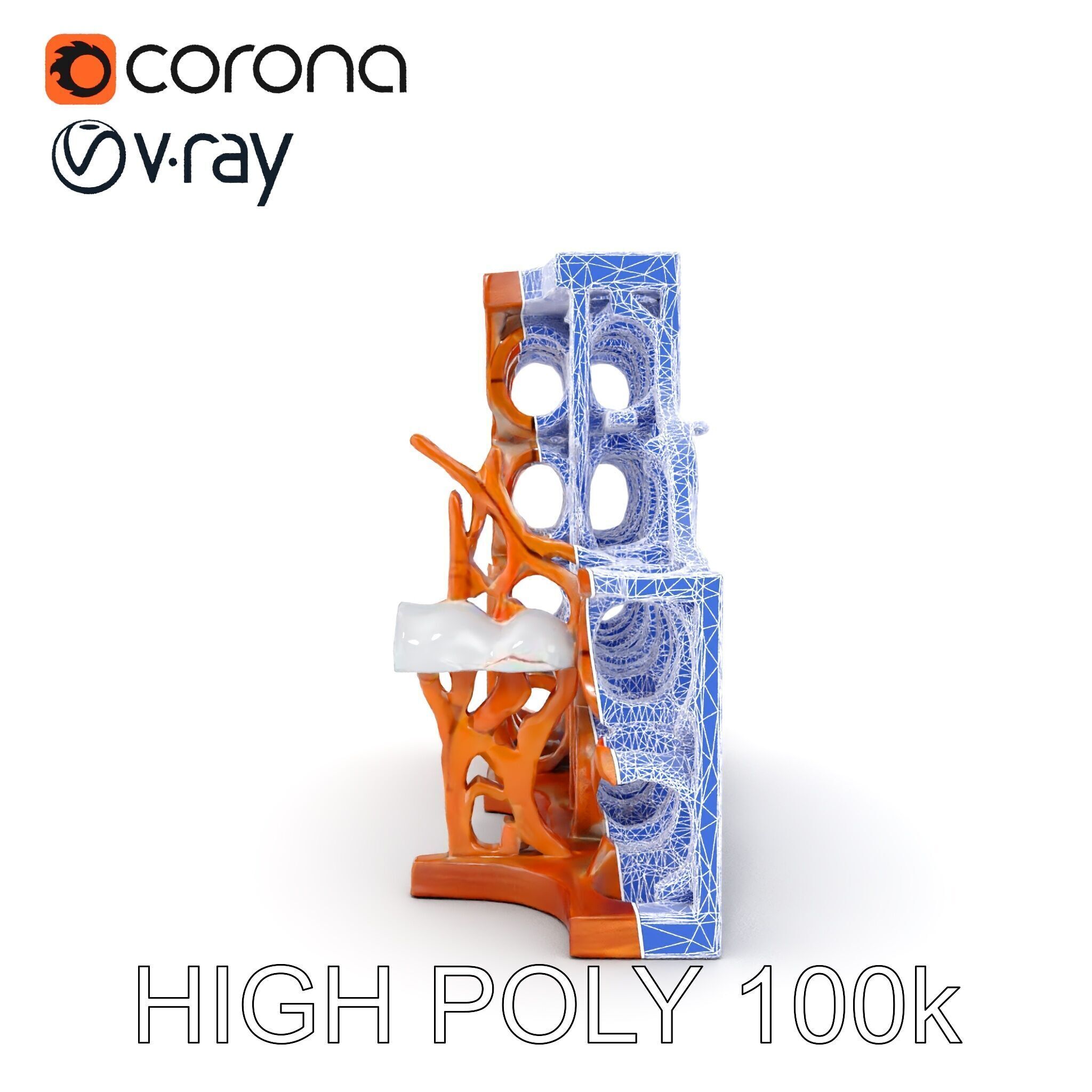 Wine Rack Model Pack Versatile Cellar Storage Design Low-poly 3D model_17