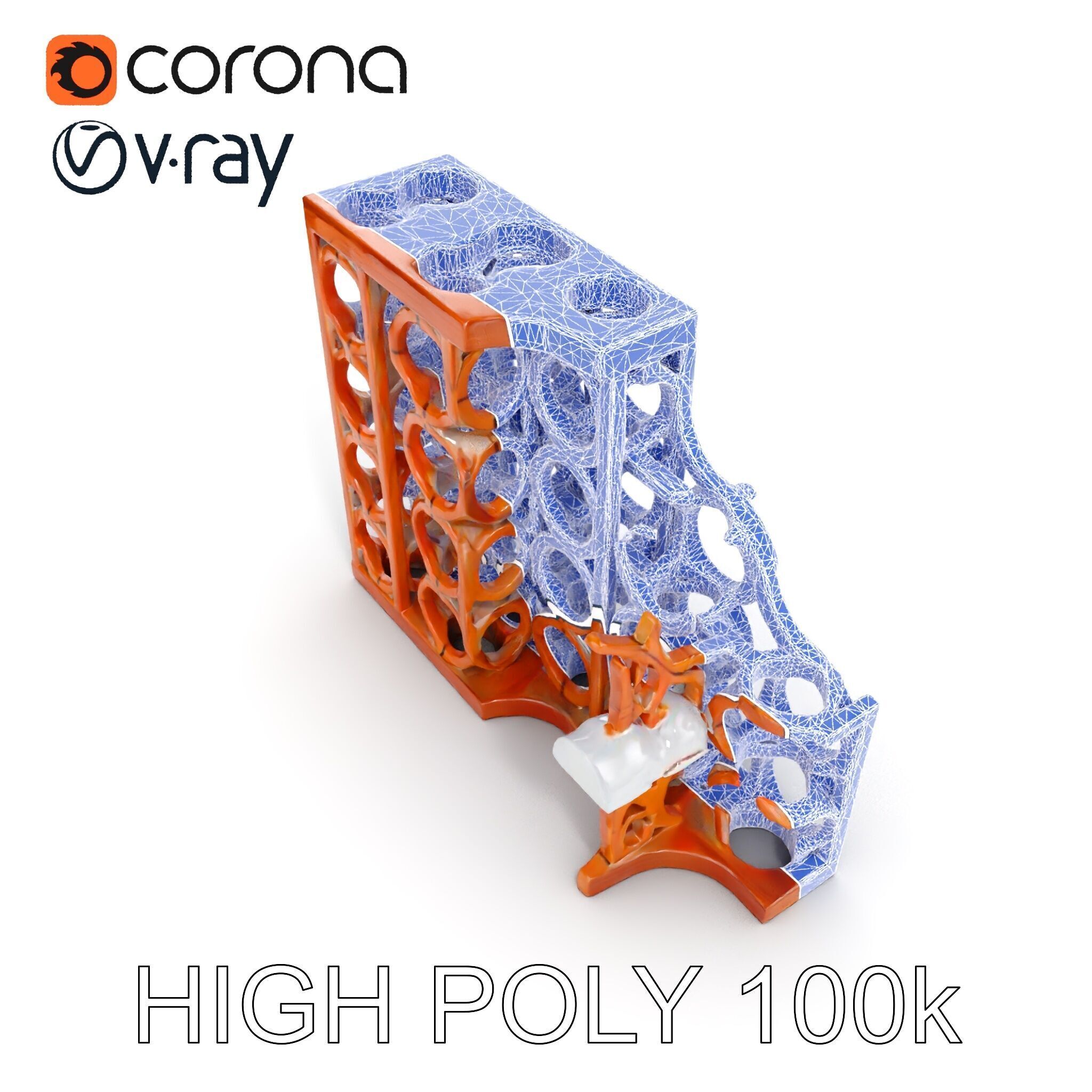 Wine Rack Model Pack Versatile Cellar Storage Design Low-poly 3D model_22