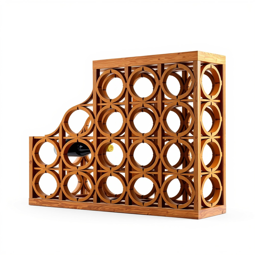 Wine Rack Model Pack Versatile Cellar Storage Design Low-poly 3D model_3