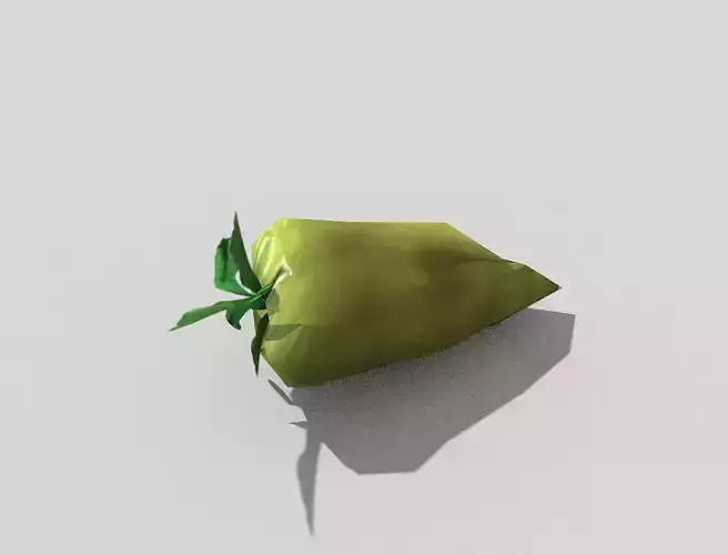 low poly pepper fruit Low-poly 3D model
