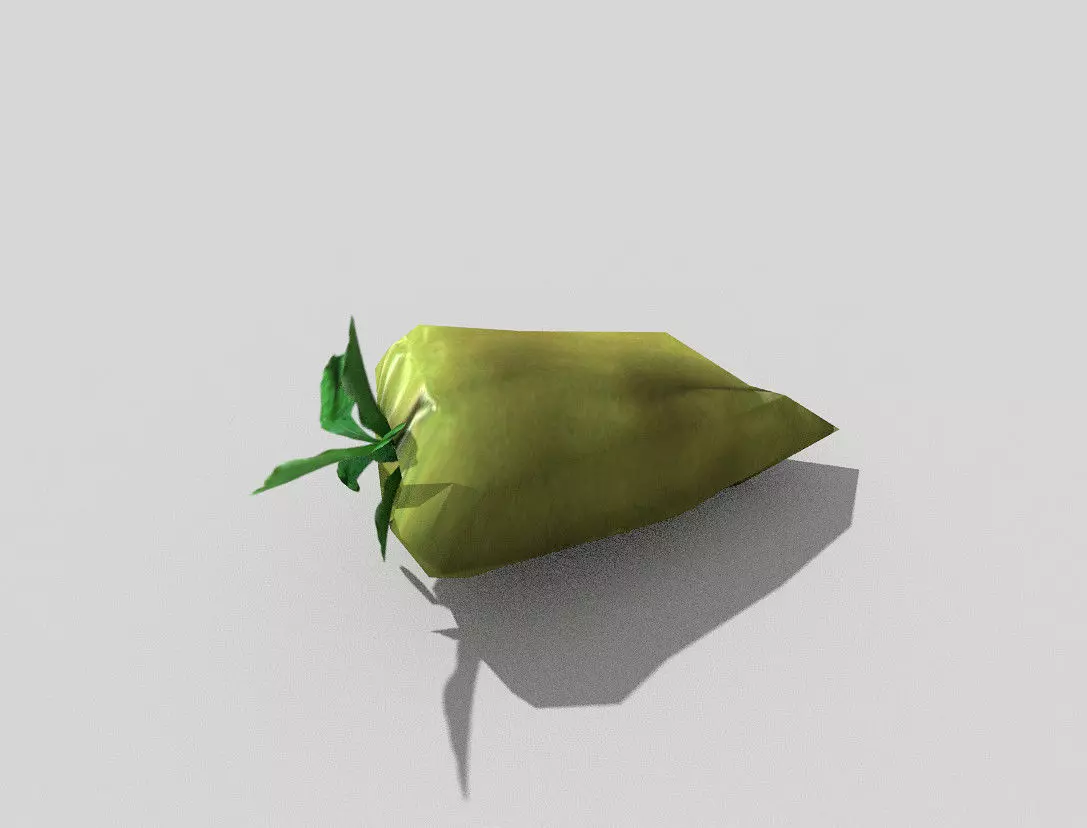 low poly pepper fruit Low-poly 3D model_0