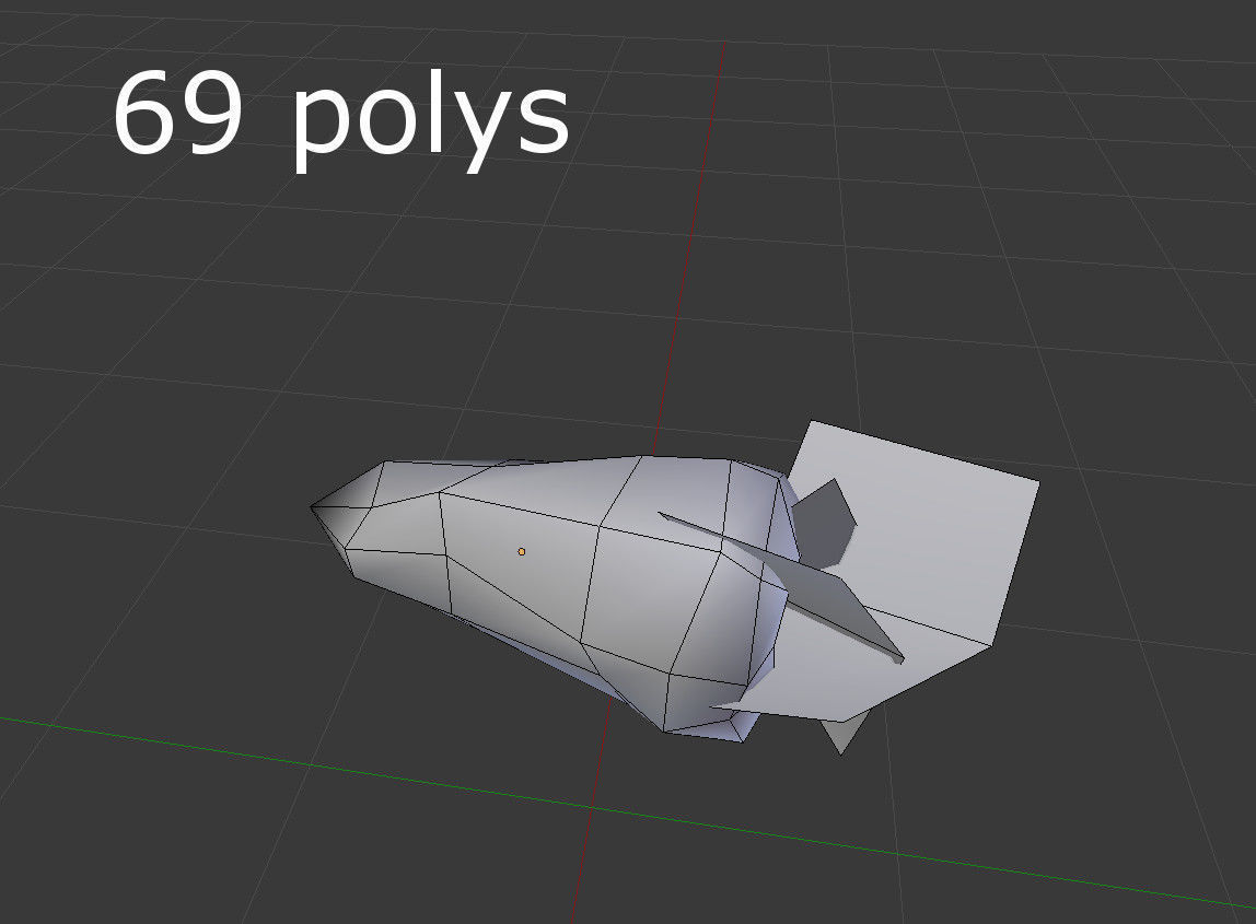 low poly pepper fruit Low-poly 3D model_3