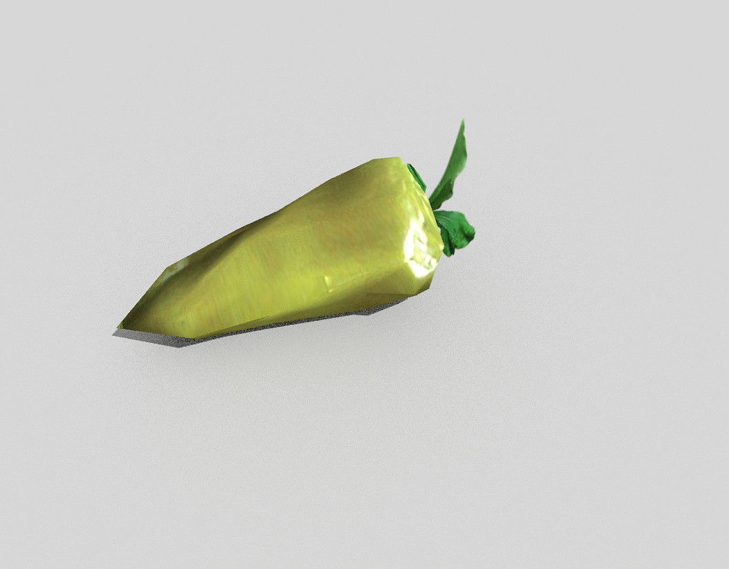 low poly pepper fruit Low-poly 3D model_4