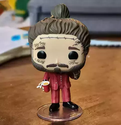 Funko Pop Post Malone toy 3D print model