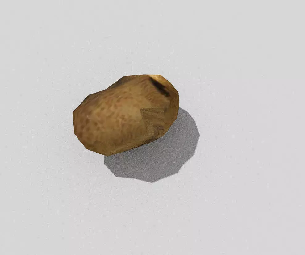 low poly potatoe potato Low-poly 3D model