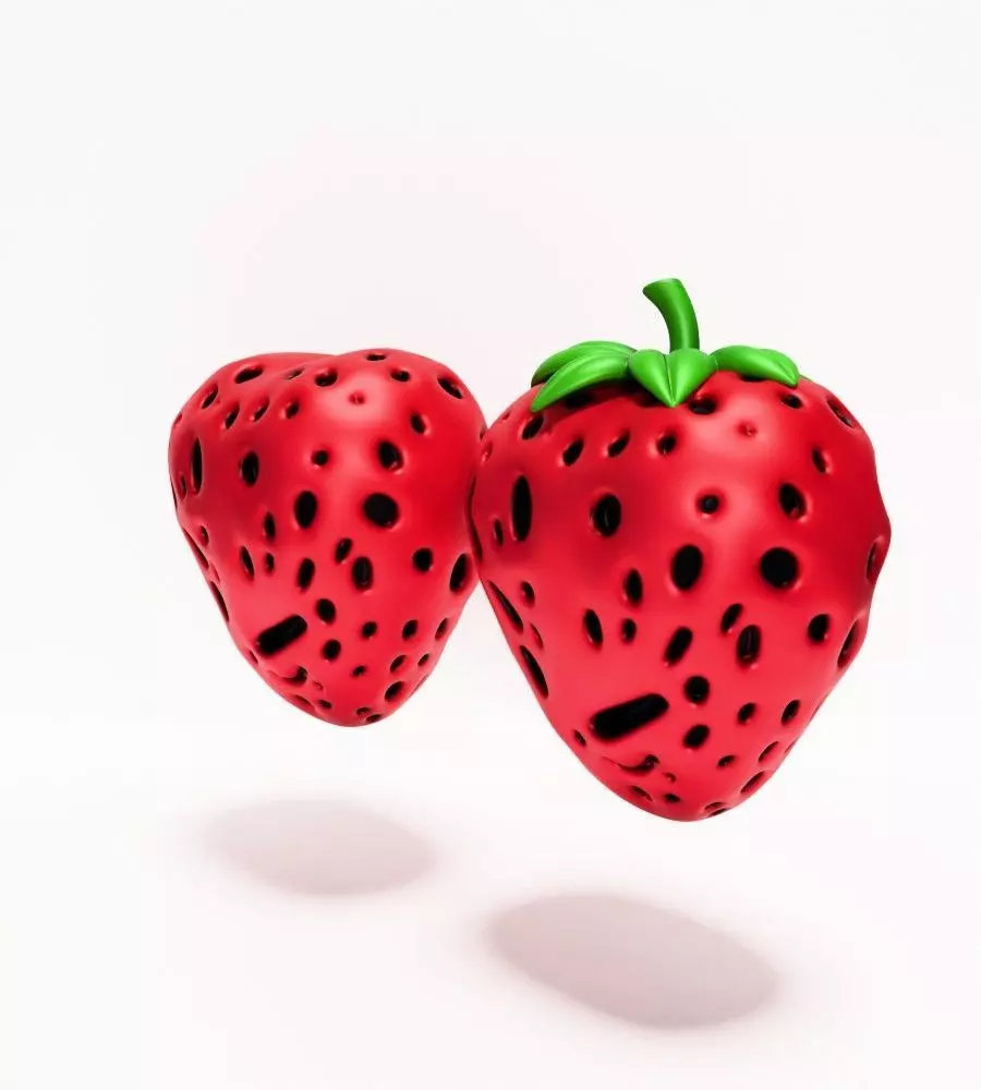 Strawberry Maw toy 3D print model_14