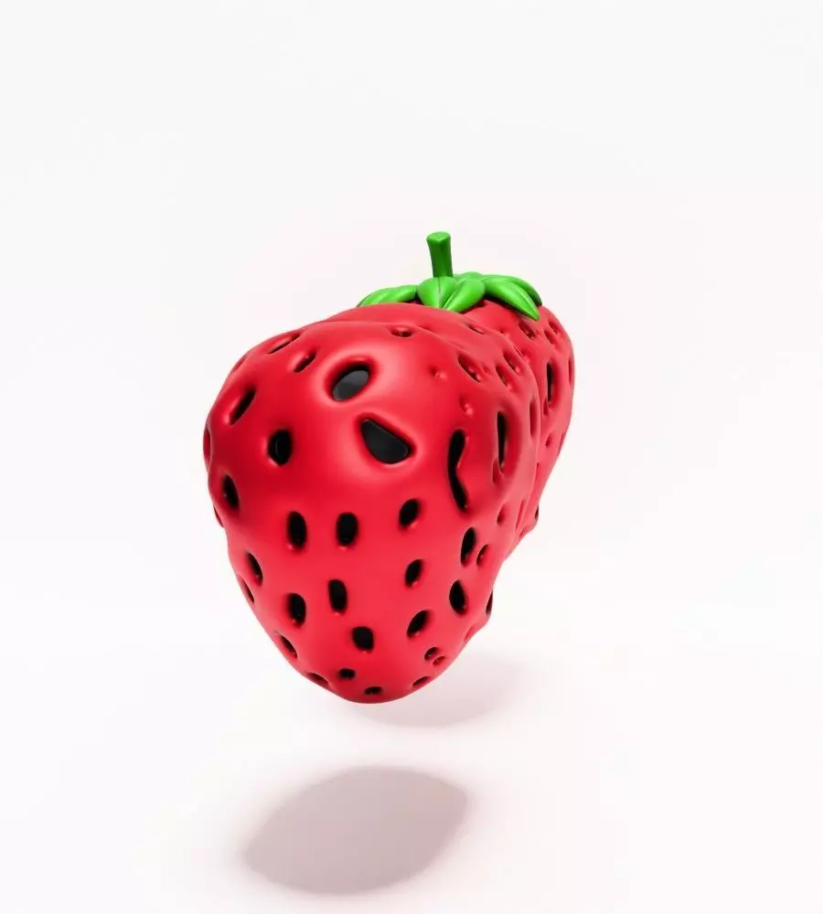 Strawberry Maw toy 3D print model_7