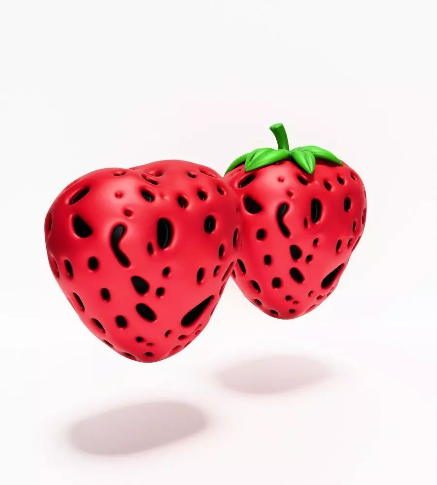 Strawberry Maw toy 3D print model_9