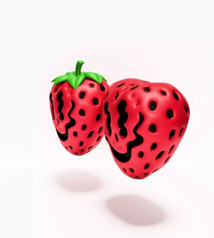 Strawberry Maw toy 3D print model_4
