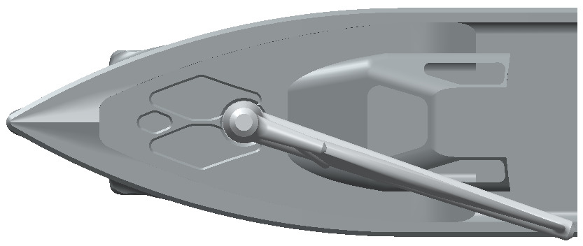 modern boat design - armg 3D print model_4