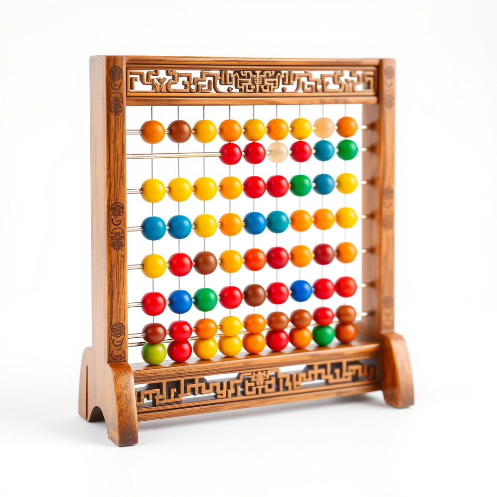 Traditional Wooden Abacus Model Pack Low-poly 3D model_3