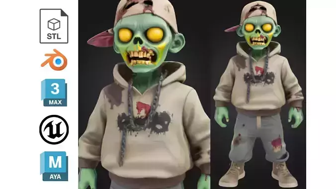 Stylized Zombie Kid Urban