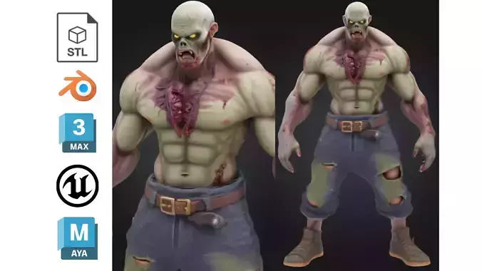 Stylized Mutant Zombie
