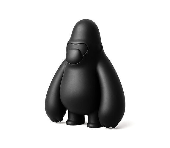 Minimalist  Blacky Kong toy 3D print model