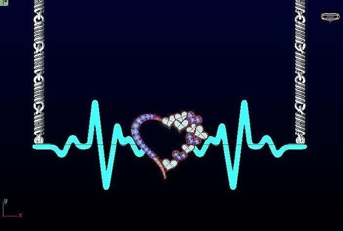 Lifeline Heart Pendant 4gm 3D print model