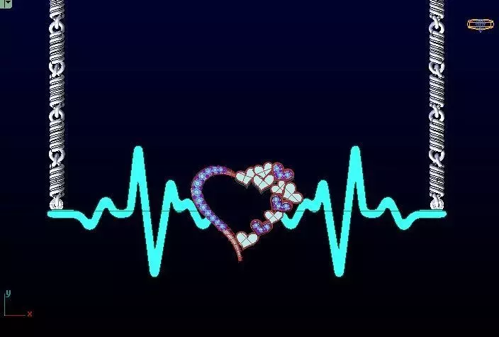 Lifeline Heart Pendant 4gm 3D print model