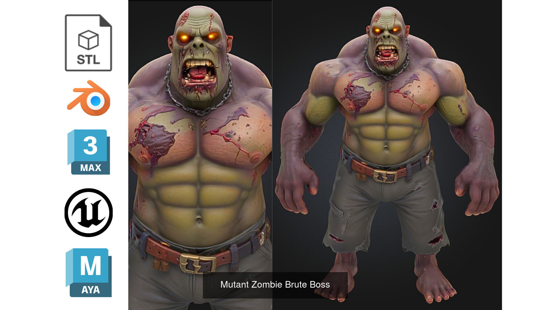 Zombie MEGA PACK 67 Stylized 3D Model Collection_18