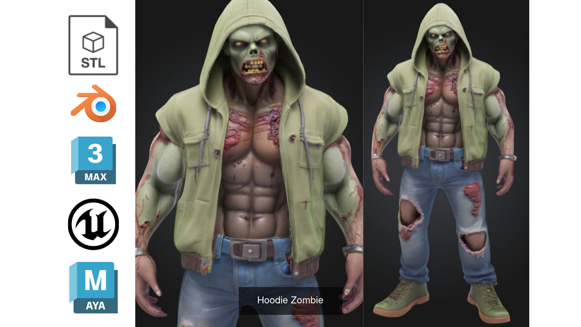Zombie MEGA PACK 67 Stylized 3D Model Collection_67