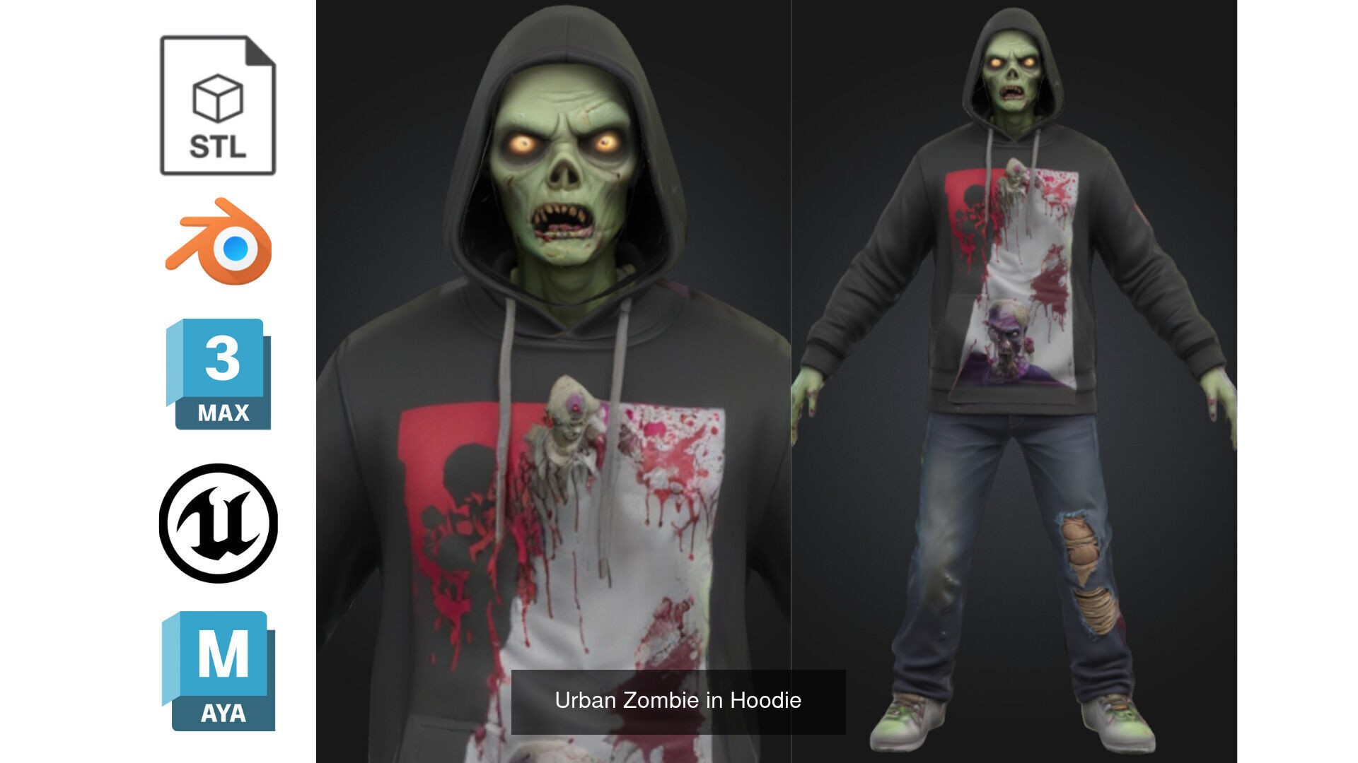 Zombie MEGA PACK 67 Stylized 3D Model Collection_48