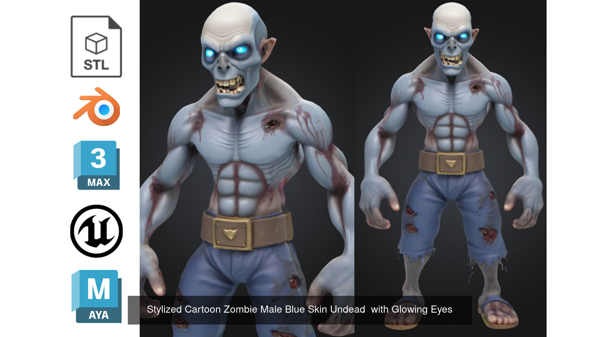 Zombie MEGA PACK 67 Stylized 3D Model Collection_59