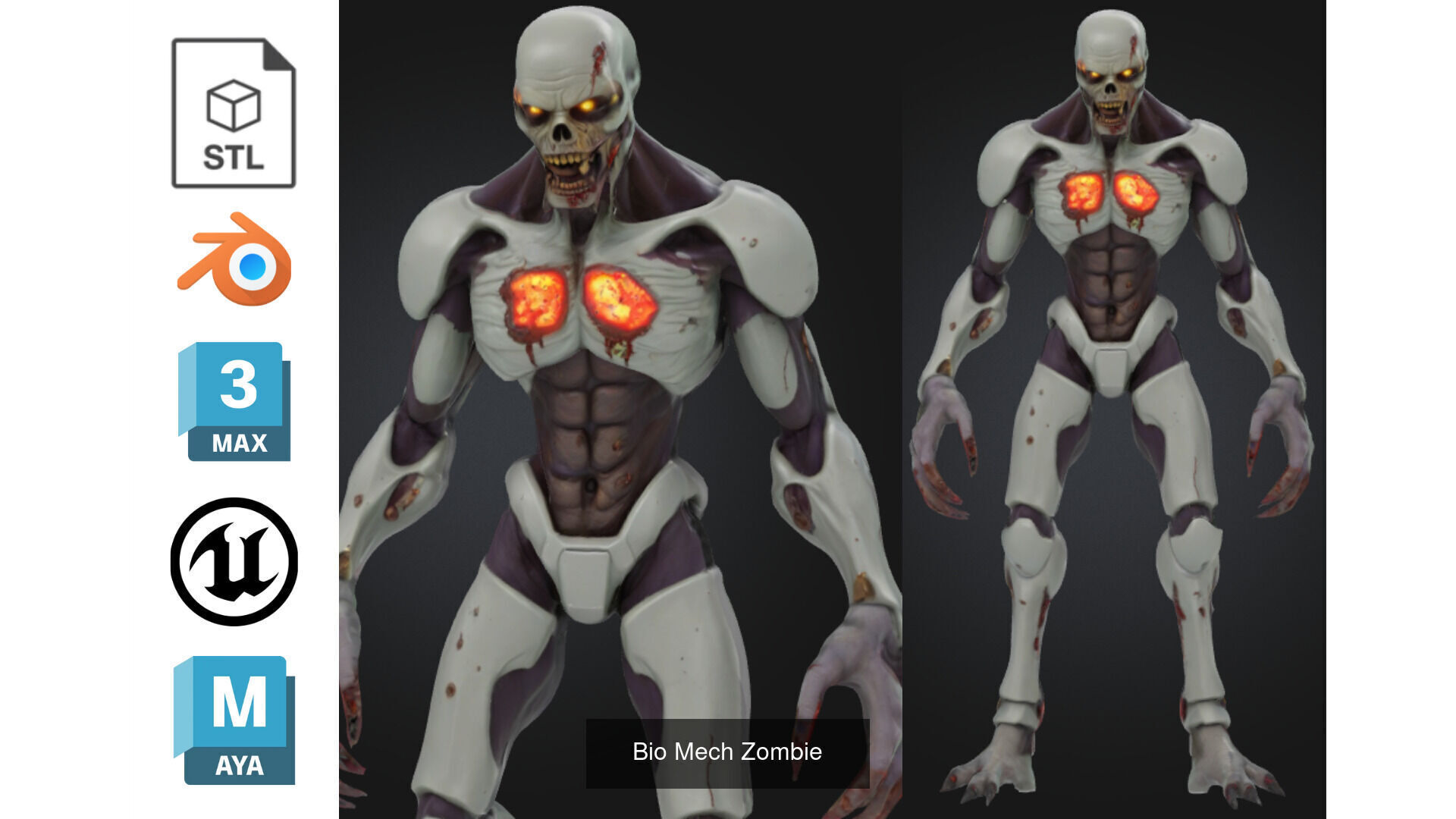 Zombie MEGA PACK 67 Stylized 3D Model Collection_17