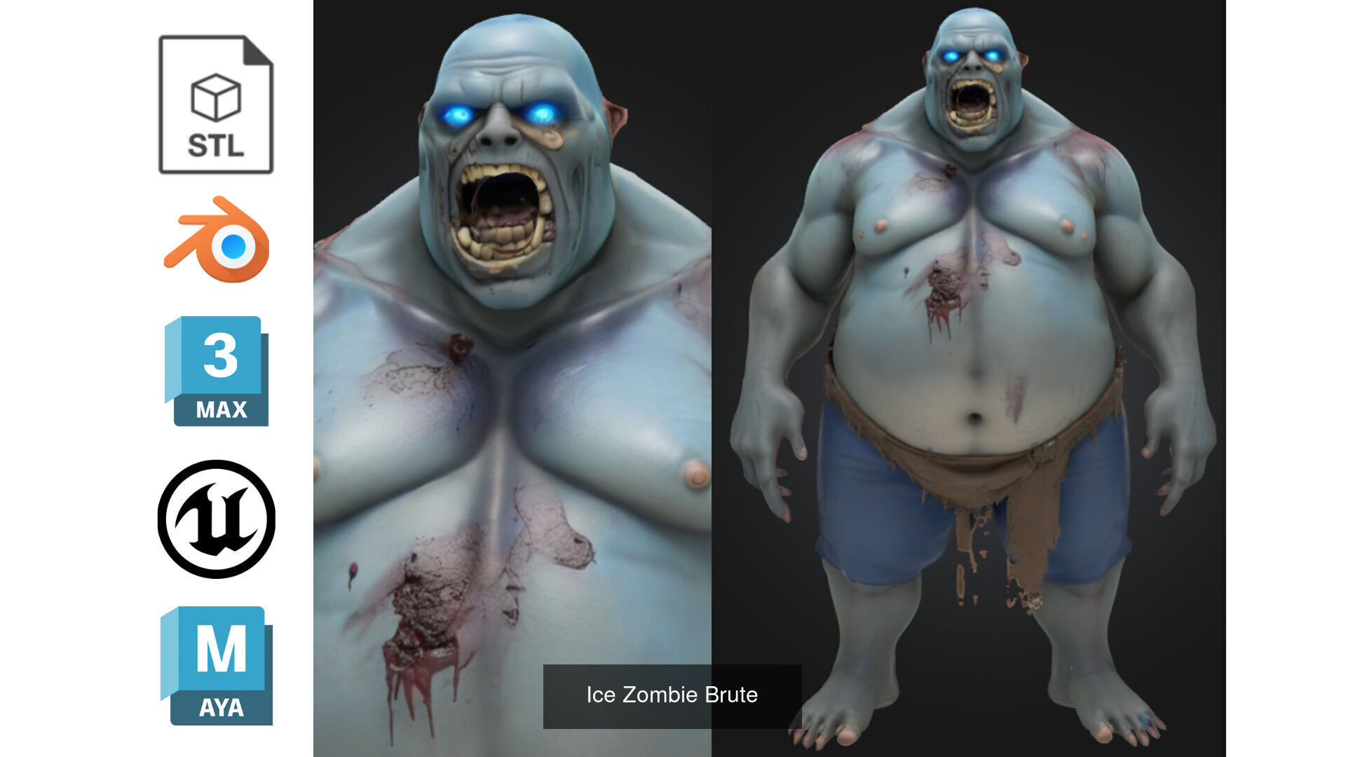 Zombie MEGA PACK 67 Stylized 3D Model Collection_60