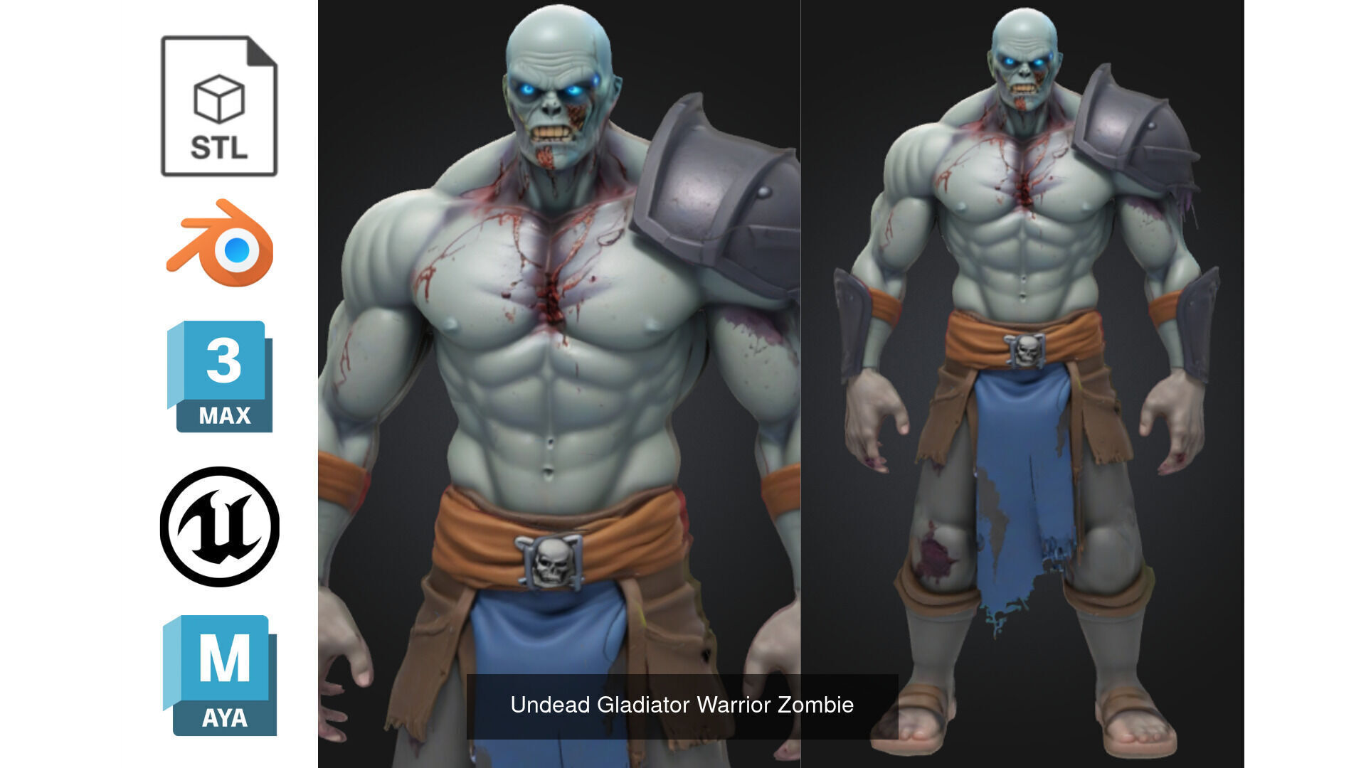 Zombie MEGA PACK 67 Stylized 3D Model Collection_63