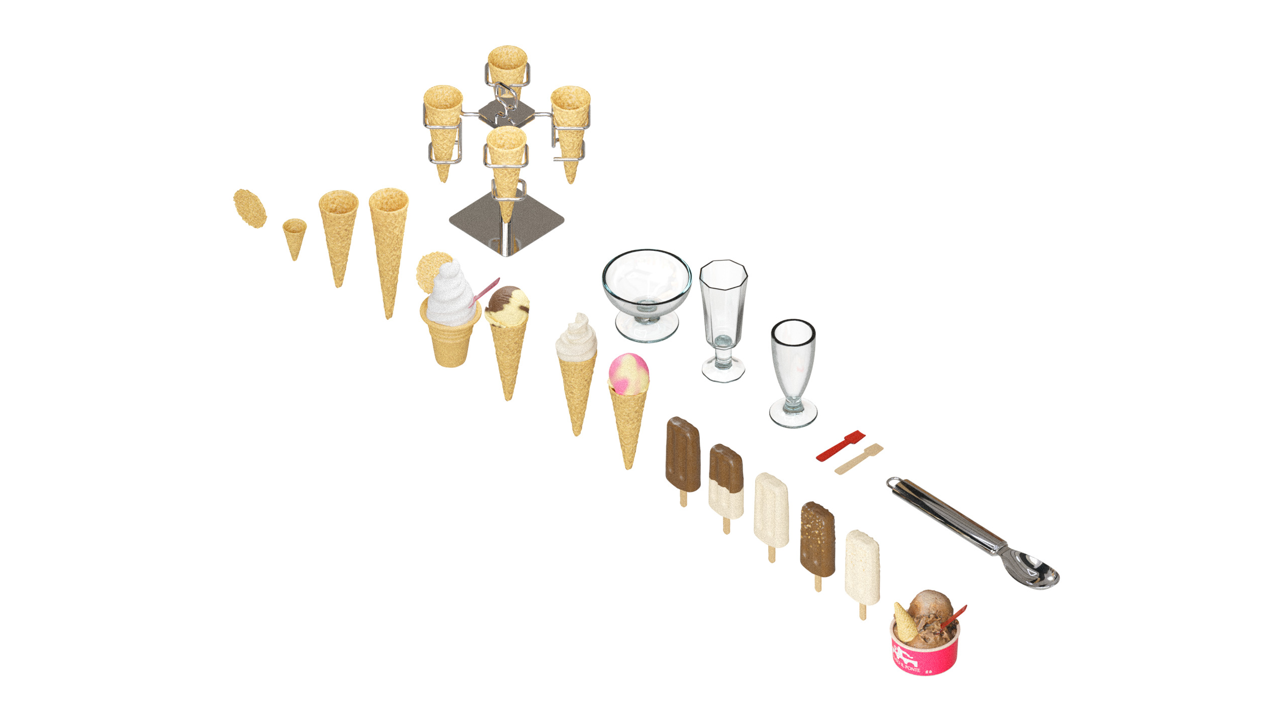 Ice Cream Pack 3D model_3