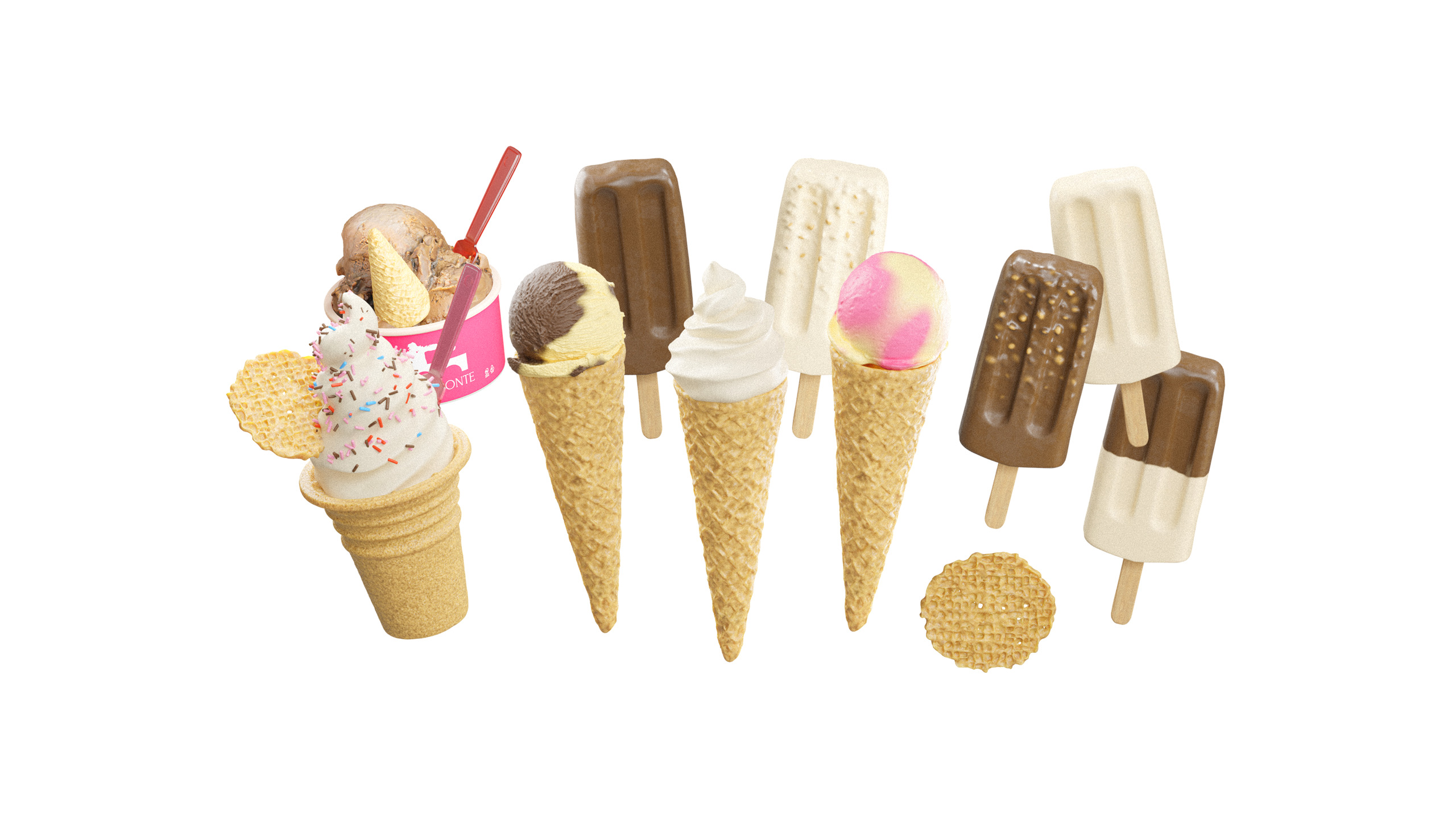 Ice Cream Pack 3D model_0