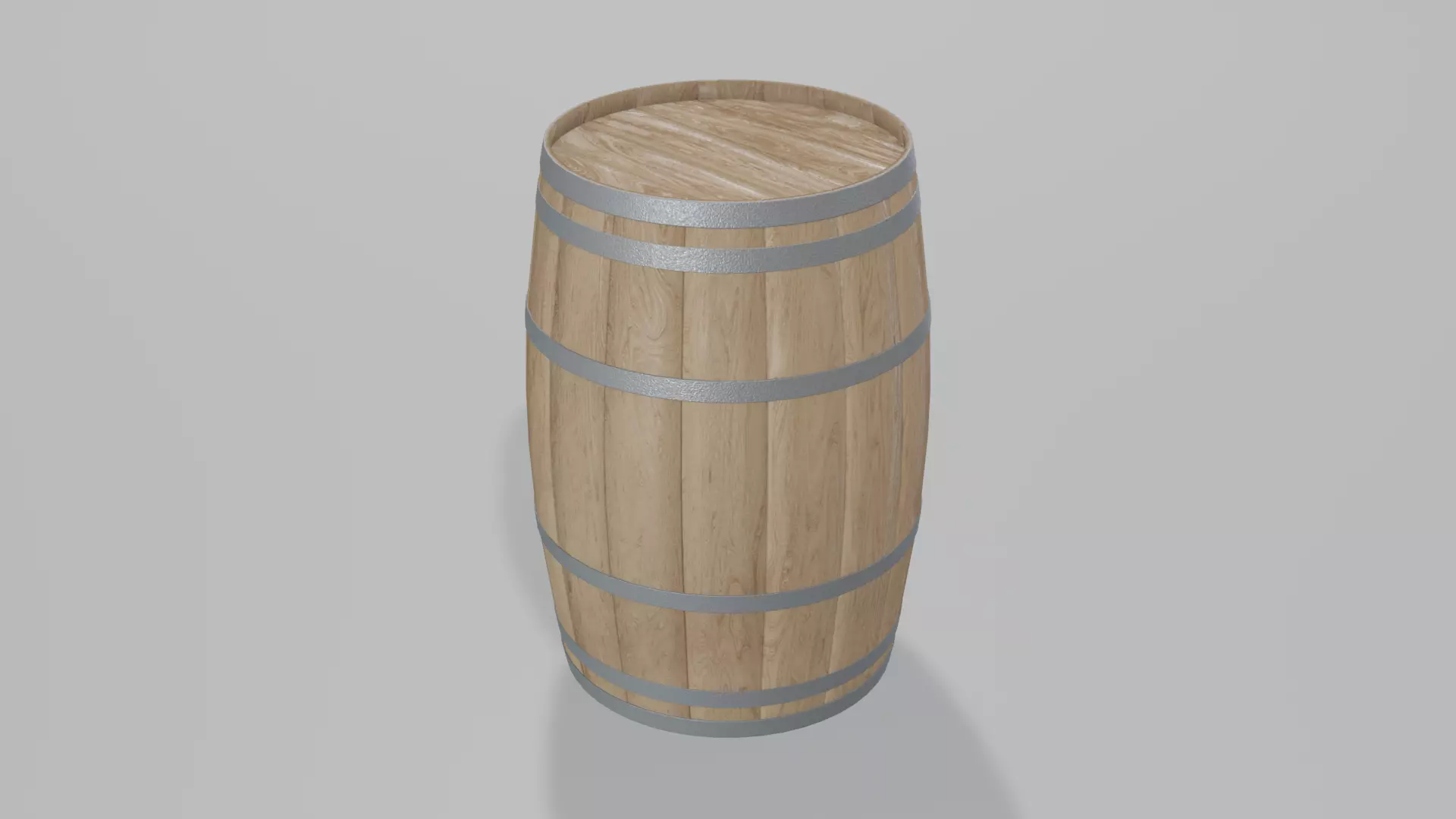 Light Toasted Bourbon Rundlet Barrel 3D model_0