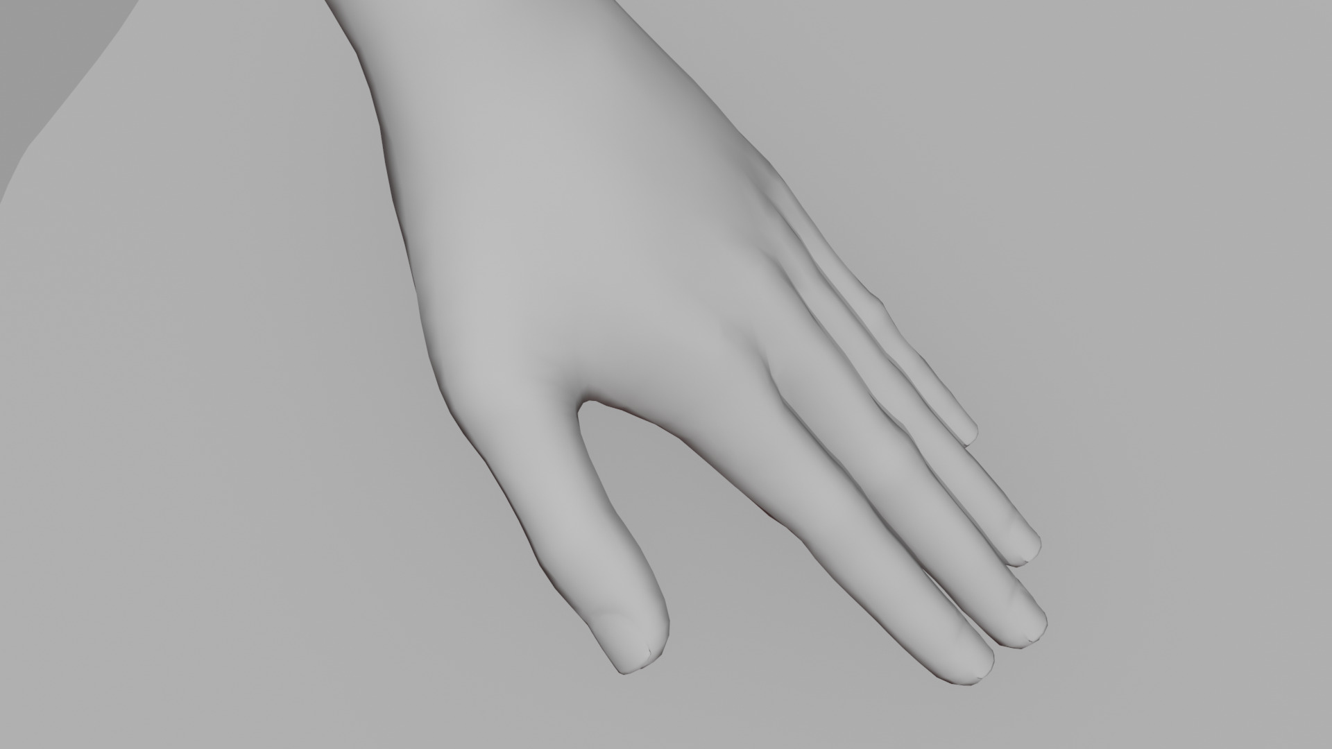 Realistic - Women Base Mesh 3D model_16