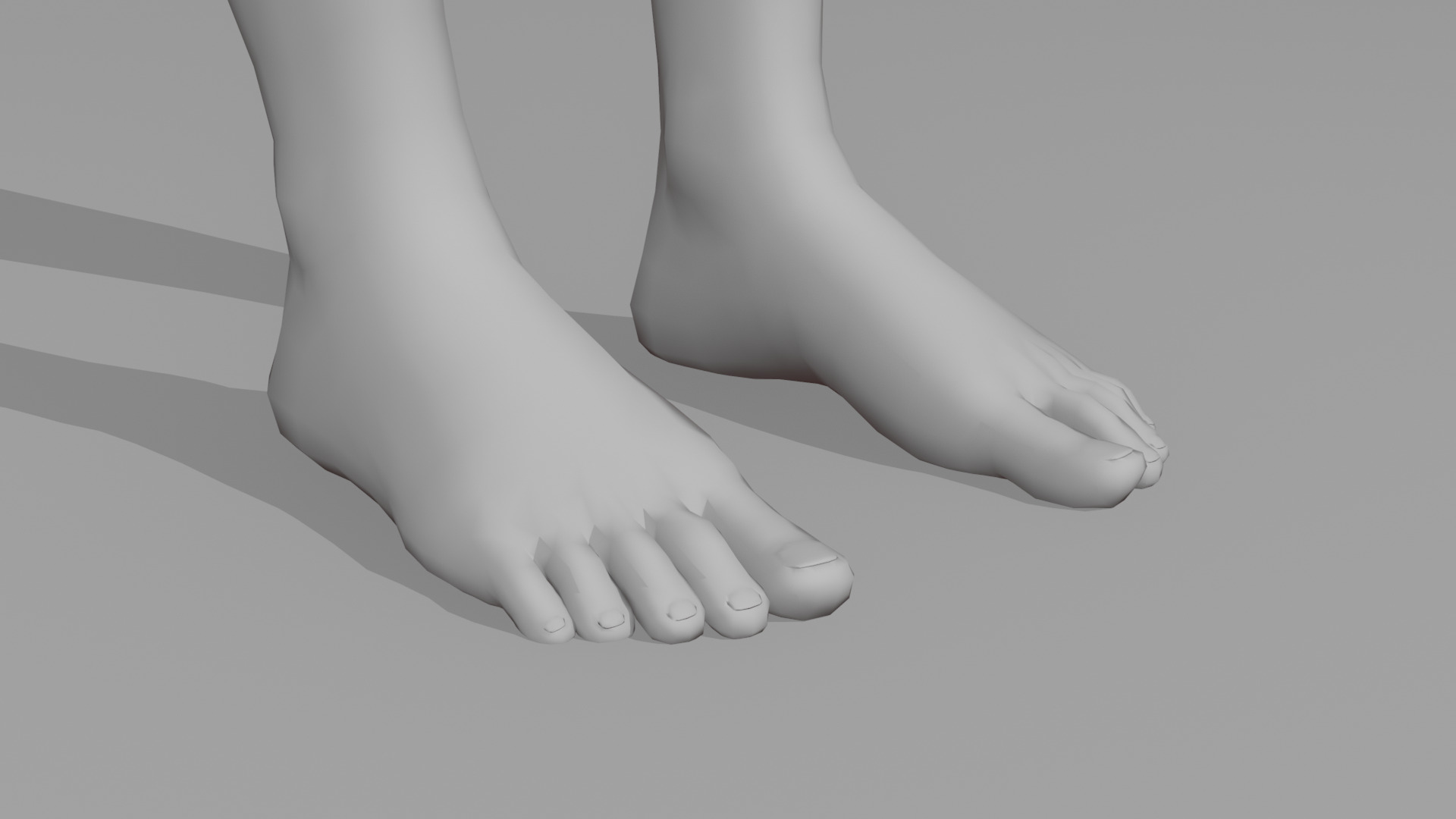 Realistic - Women Base Mesh 3D model_17