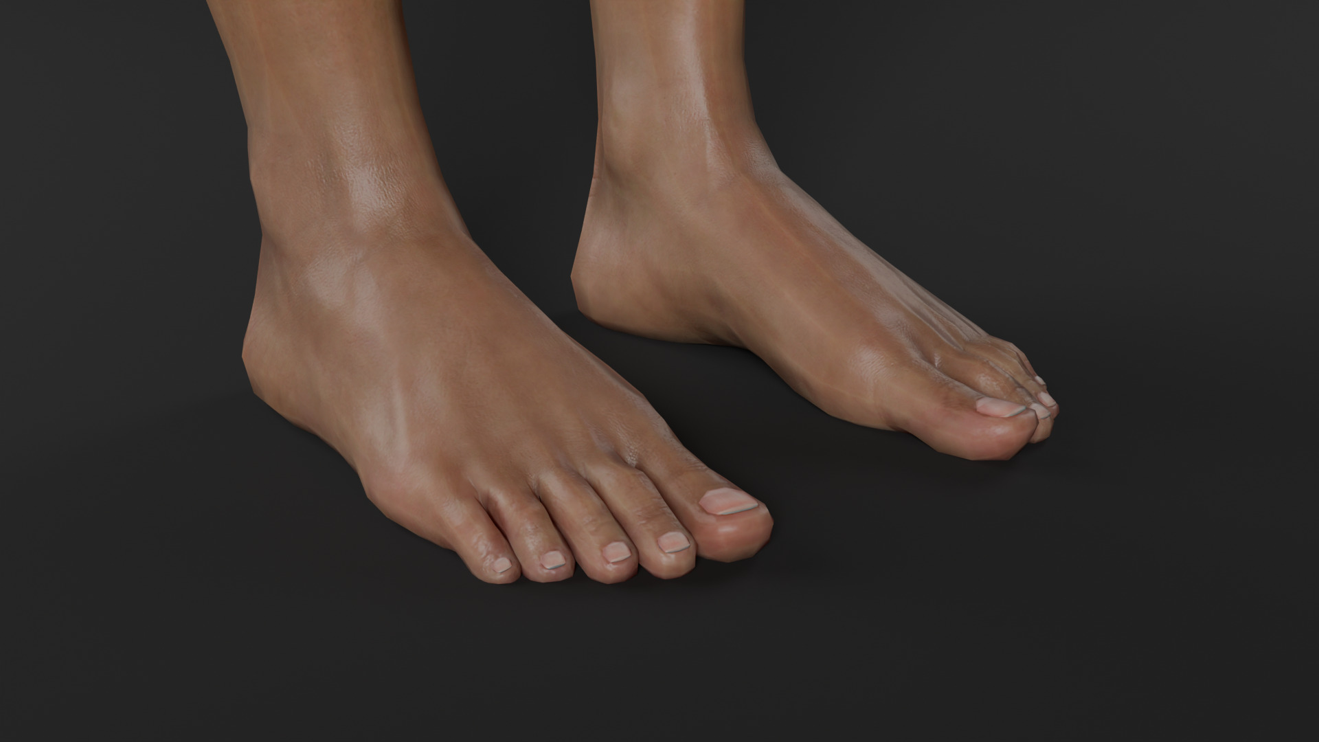 Realistic - Women Base Mesh 3D model_8