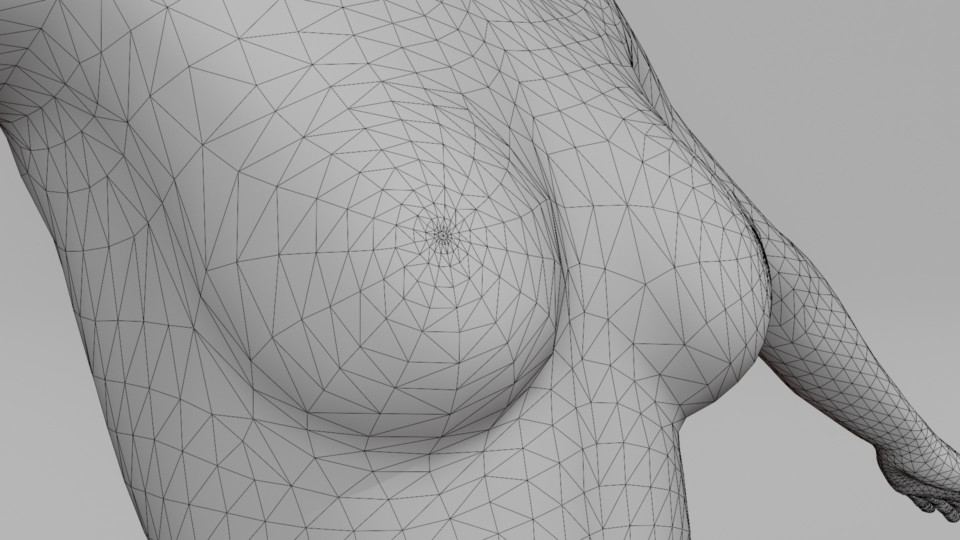 Realistic - Women Base Mesh 3D model_27