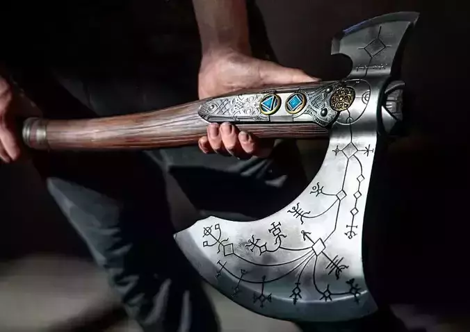 Leviathan Axe toy 3D print model