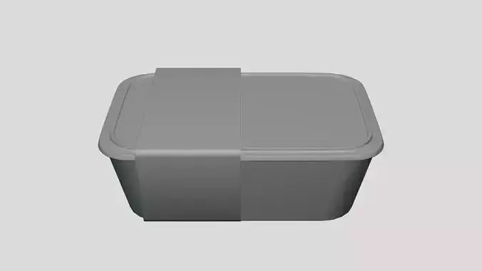 Basic Food Container - Geometry Only No Textures No Materials
